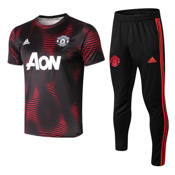 Entrenamiento Manchester United Conjunto Completo 2018-19 Rojo Negro